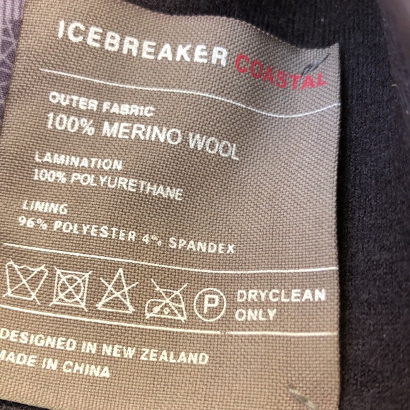 Icebreaker Merino Wool Gray/Plum Jacket - Picture 7 of 7